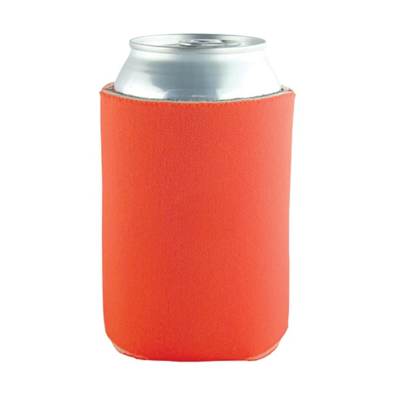 Orange color option for Beverage Insulator Cooler Pocket Can Coolie   3 Side Imprint Included!