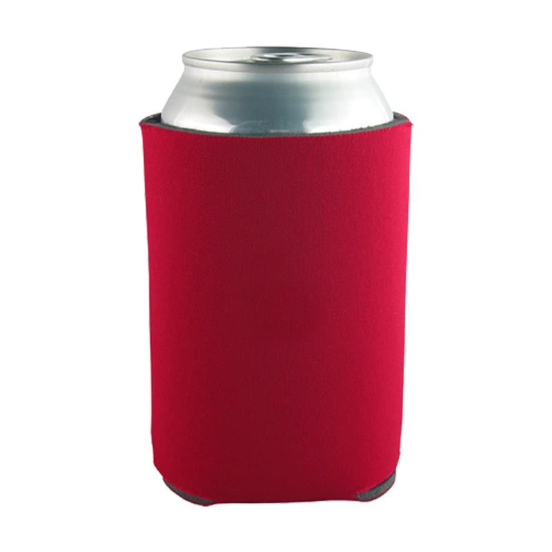Red color option for Beverage Insulator Cooler Pocket Can Coolie   3 Side Imprint Included!