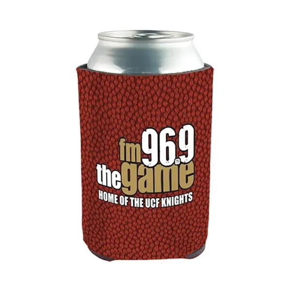 White color option for Beverage Insulator Full Color Neoprene Can Coolie   3 Side Full Color Imprint Included!