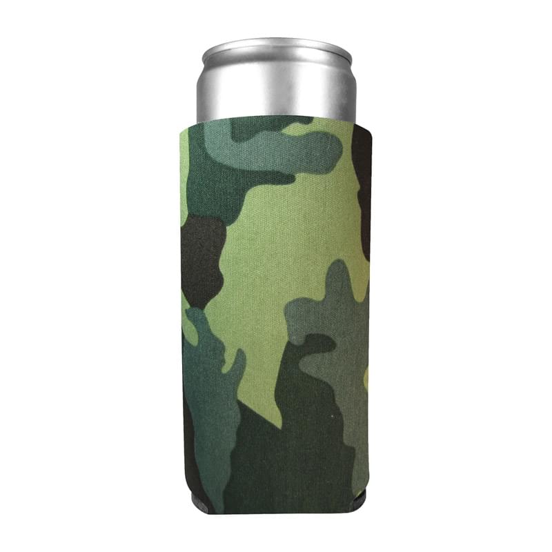 Green Camo color option for Customizable Can Cooler