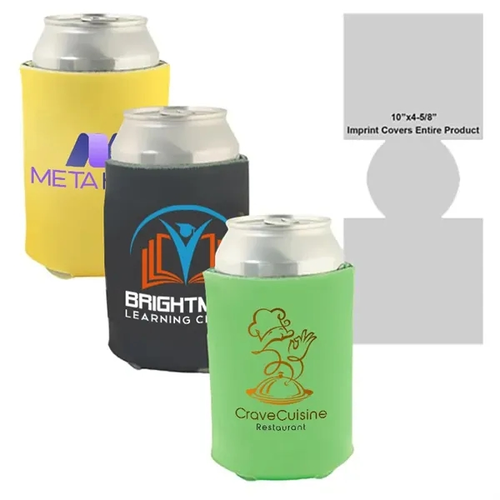 Photo of Beverage Insulator Cooler Pocket Can Coolie   3 Side Full Color Imprint Included!