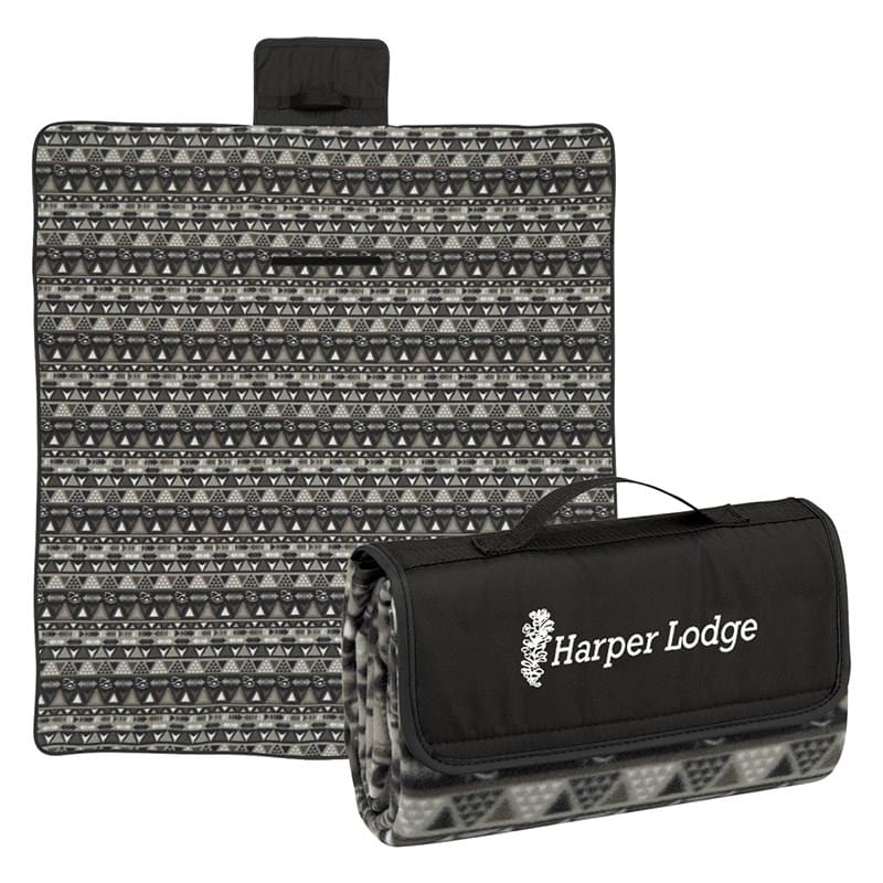 Black color option for Easily Foldable Roll   Up Water Resistant Blanket
