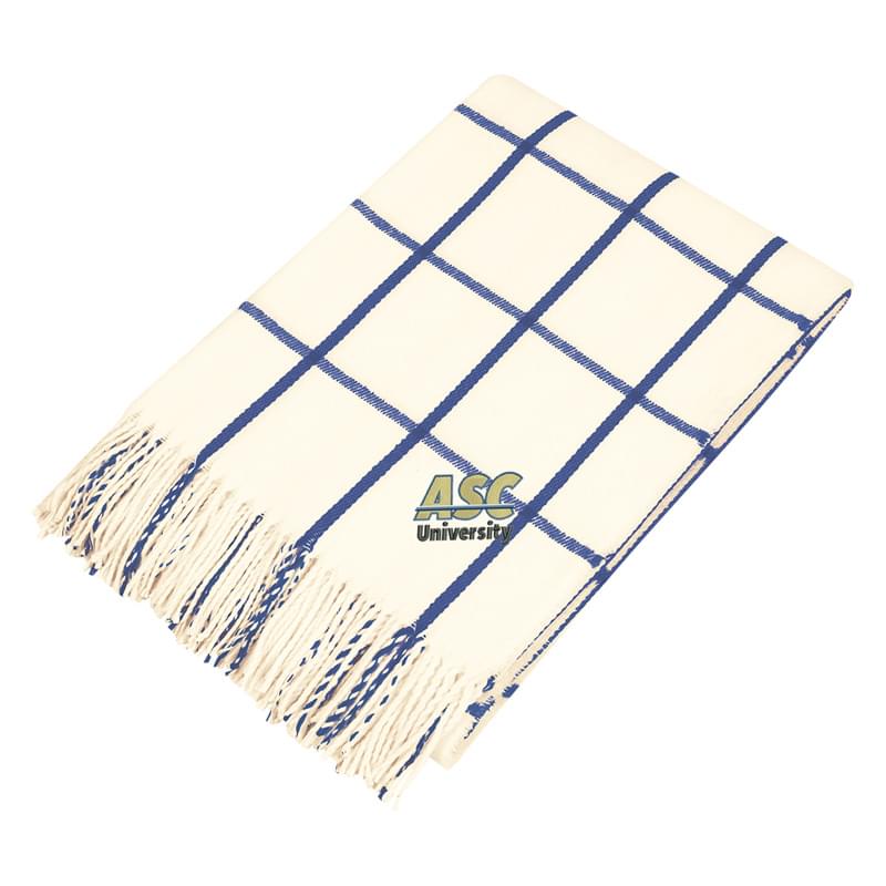 Navy Blue color option for Charleston Hem Throw Duvet