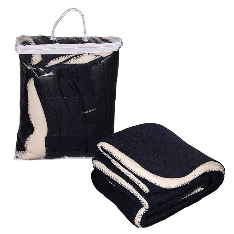 Navy Blue color option for Thick Needle Sherpa Blanket