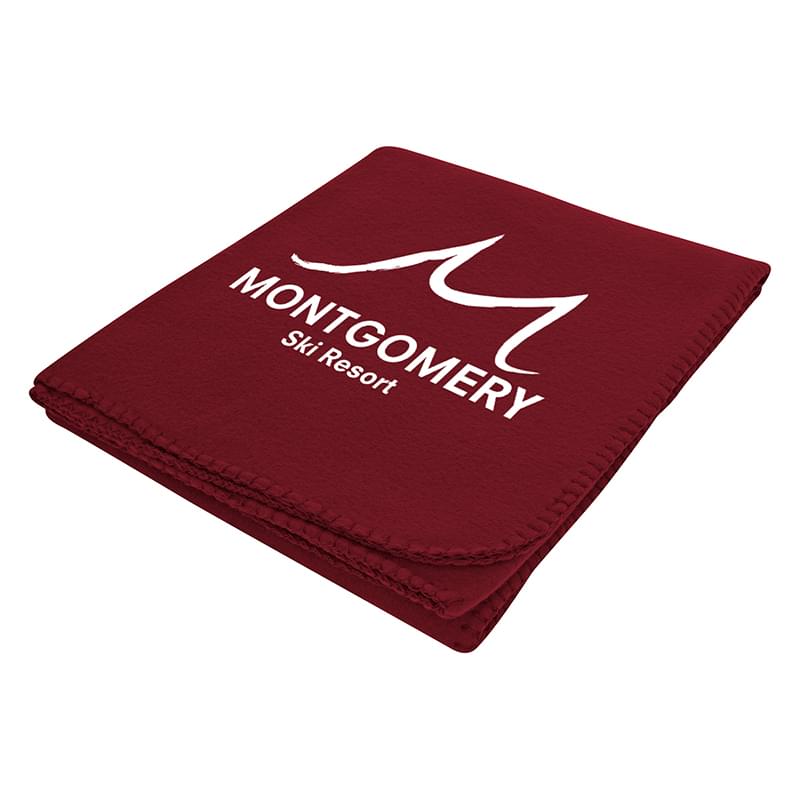 Wine color option for Filmore Fleece Blanket