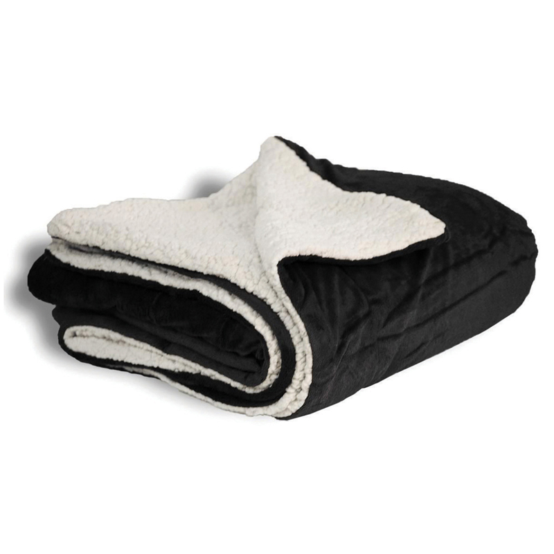 Black color option for Oversized Custom Sherpa Blanket