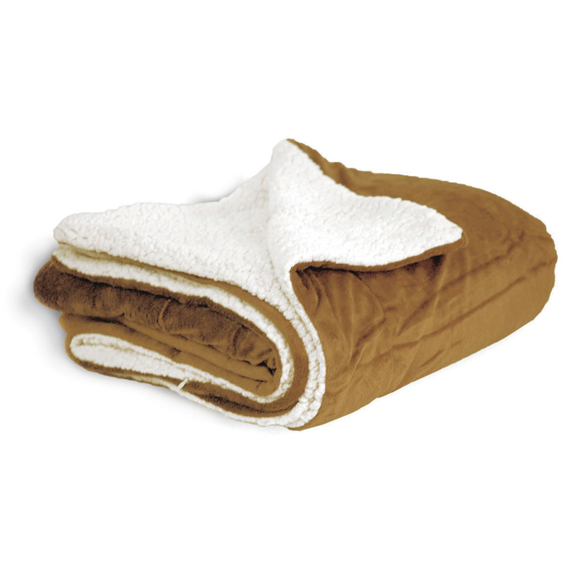 Camel color option for Oversized Custom Sherpa Blanket