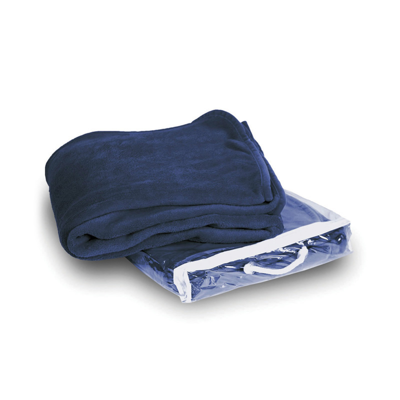 Navy color option for Coral Fleece Blankets