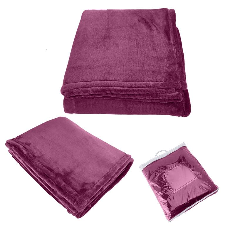 Burgundy color option for Mink Touch Luxury Fleece Blanket