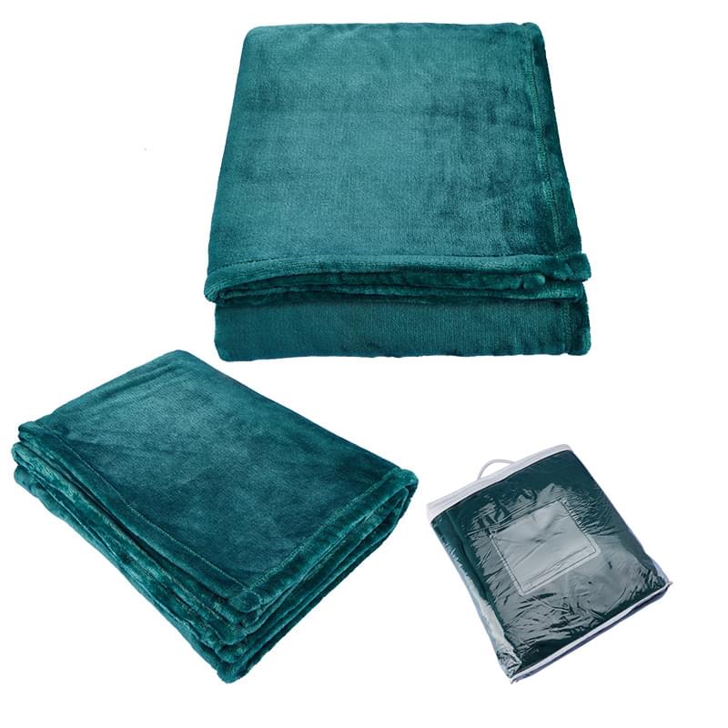 Hunter Green color option for Mink Touch Luxury Fleece Blanket
