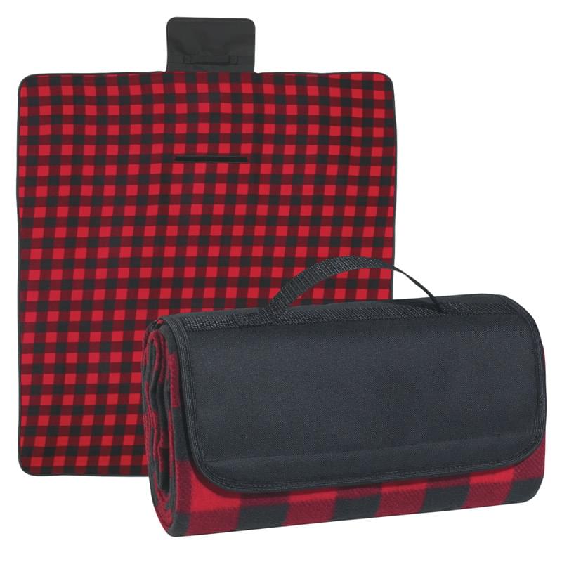 Black/Red color option for Roll Up Blanket For Travel