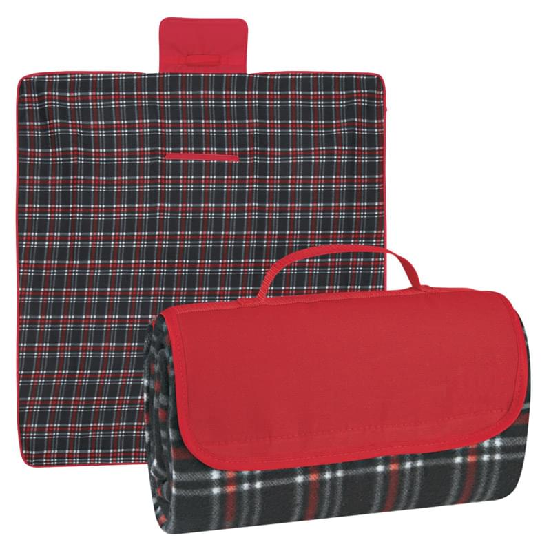 Red/Black color option for Roll Up Blanket For Travel