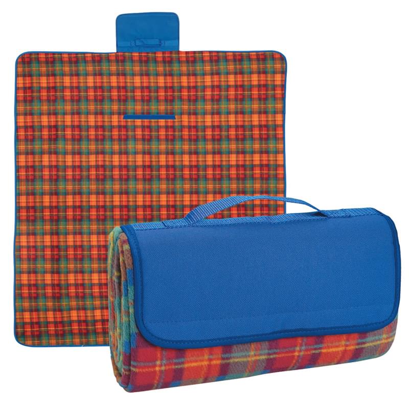 Royal/Orange color option for Roll Up Blanket For Travel