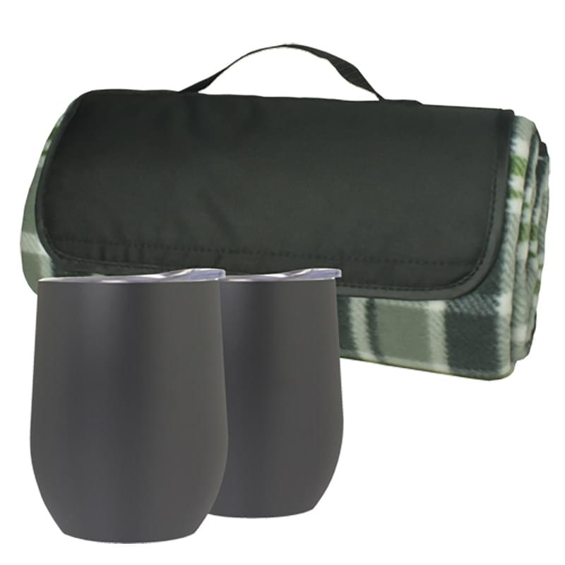 Black color option for Blanket And Goblet(2) Set