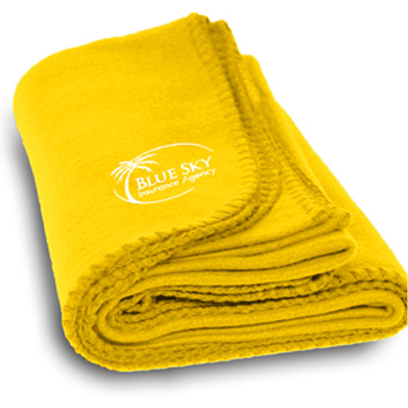 Yellow color option for Promo Fleece Blanket