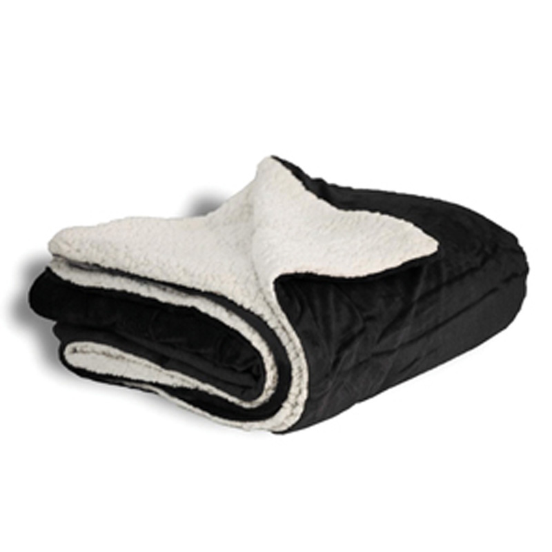 Black color option for Custom Sherpa Blanket