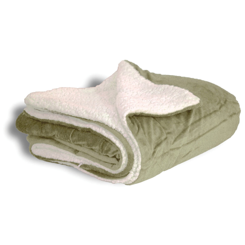 Sage color option for Custom Sherpa Blanket