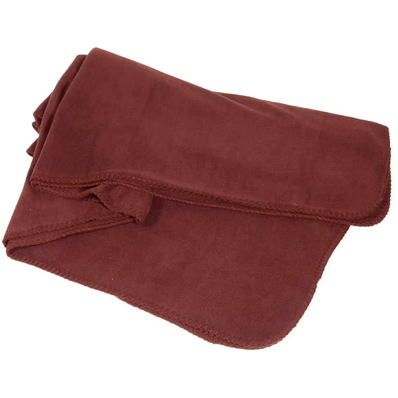 Brown color option for Fleece Blanket For The Winter In Tan Color