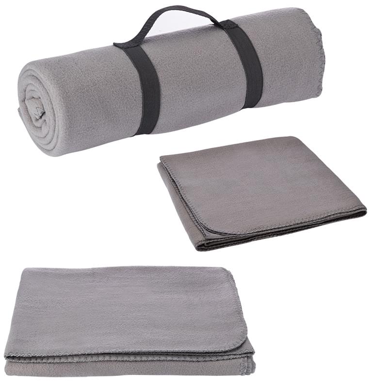 Charcoal Gray color option for Fleece Blanket For The Winter In Tan Color
