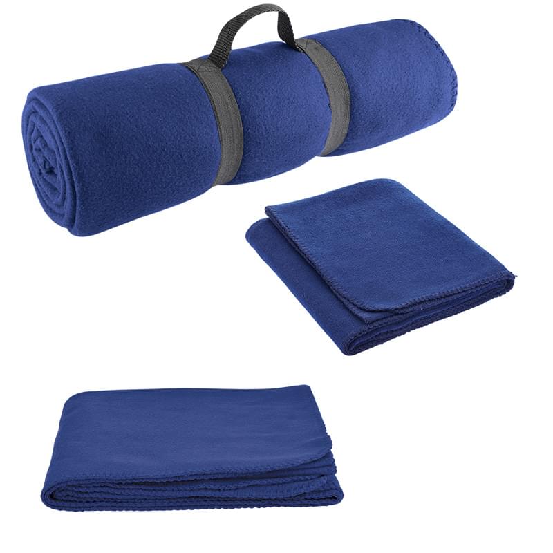 Navy Blue color option for Fleece Blanket For The Winter In Tan Color