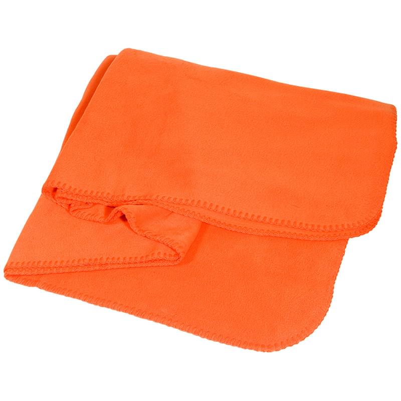 Orange color option for Fleece Blanket For The Winter In Tan Color
