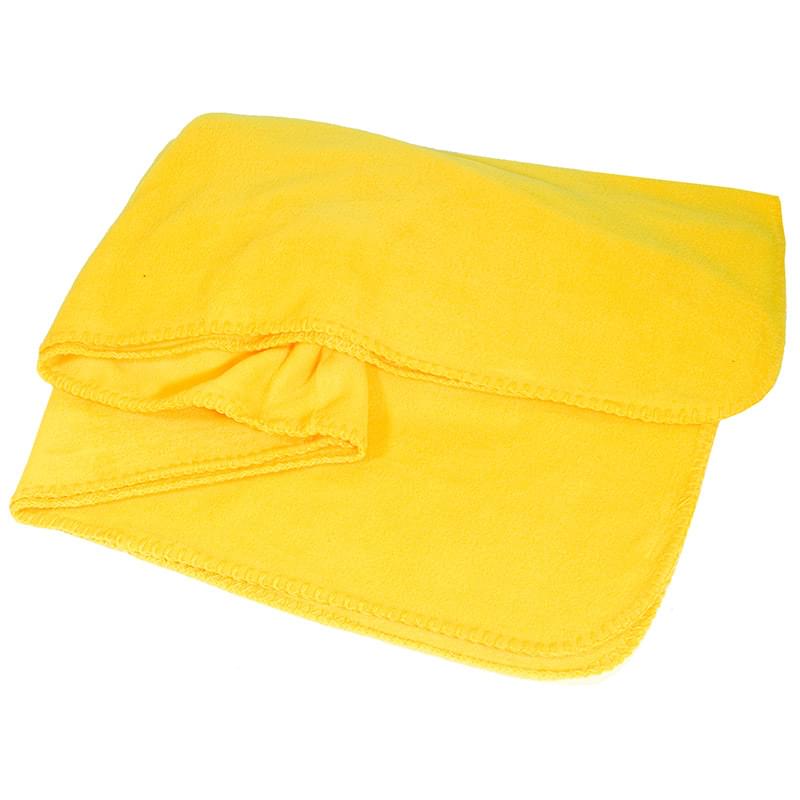 Yellow color option for Fleece Blanket For The Winter In Tan Color