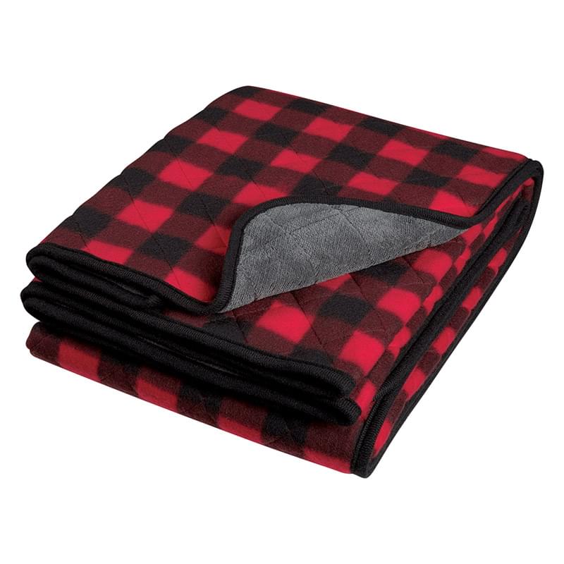Red color option for Northwoods Plaid Blanket