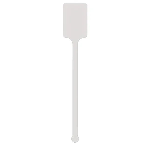 White color option for 6.25" Upright Rectangle Plastic Drink Stirrer   (Color)
