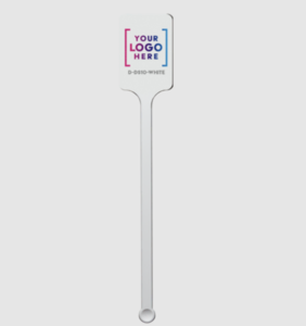 Photo of 6.25" Upright Rectangle Plastic Drink Stirrer   (Color)
