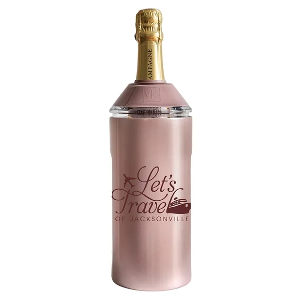 Rose Gold color option for Vinglacé® Wine Bottle Insulator