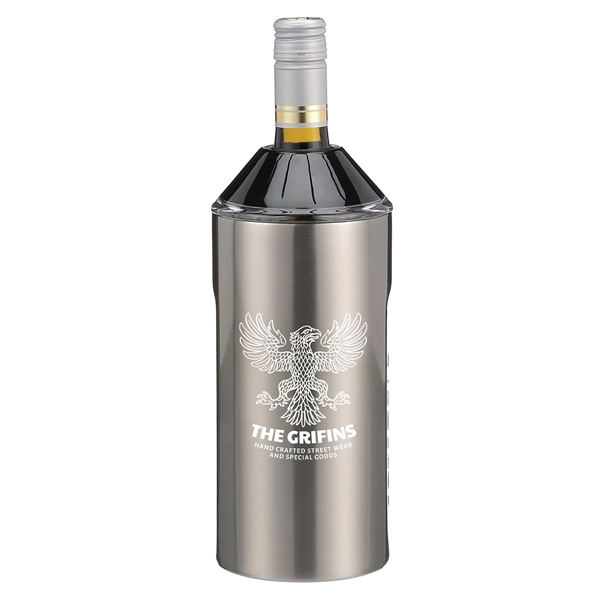 Stainless Steel color option for Vinglacé® Wine Bottle Insulator
