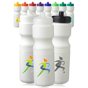 Photo of 28 Oz. Plastic Water Bottles With Push Cap