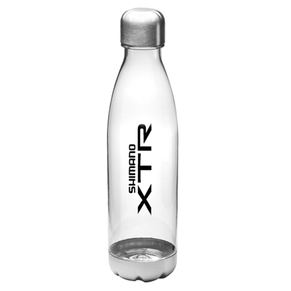 Clear color option for 25 Oz. Levian Plastic Cola Shaped Water Bottles