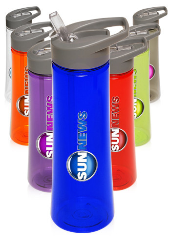 Photo of 22 Oz. Plastic Sports Water Bottles With Drink Spout