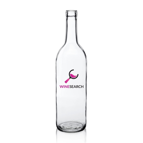 Clear color option for 25 Oz Bordeaux Glass Wine Bottles