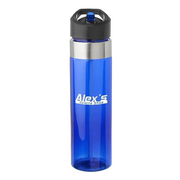 Blue color option for 24 Oz. Plastic Water Bottles