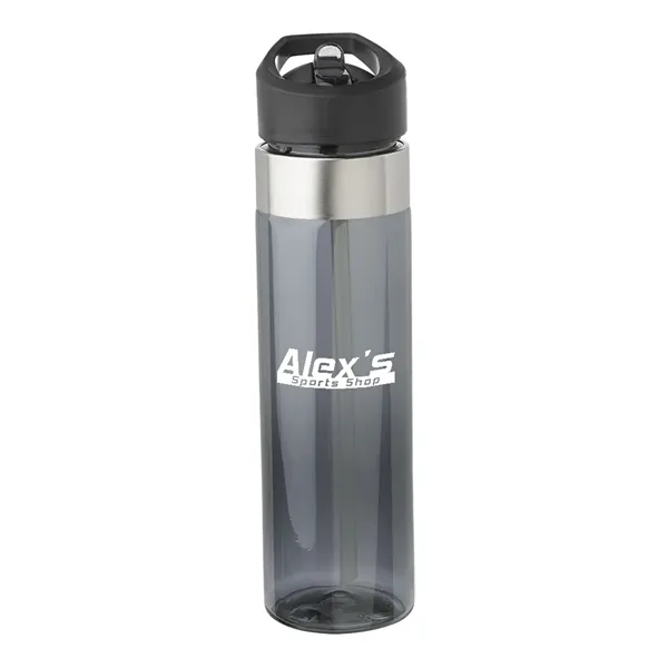 Charcoal color option for 24 Oz. Plastic Water Bottles