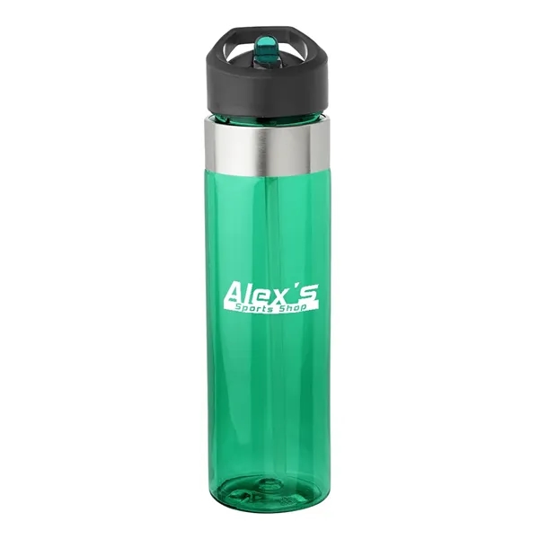 Green color option for 24 Oz. Plastic Water Bottles
