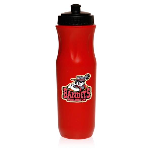 Red color option for 26 Oz. Plastic Sports Bottles With Push Top