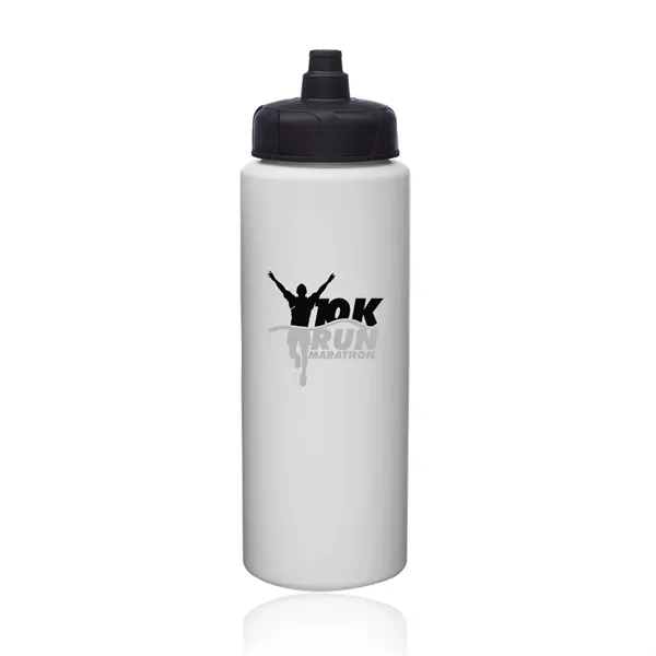 Black color option for 32 Oz. Hdpe Plastic Water Bottles With Quick Shot Lid