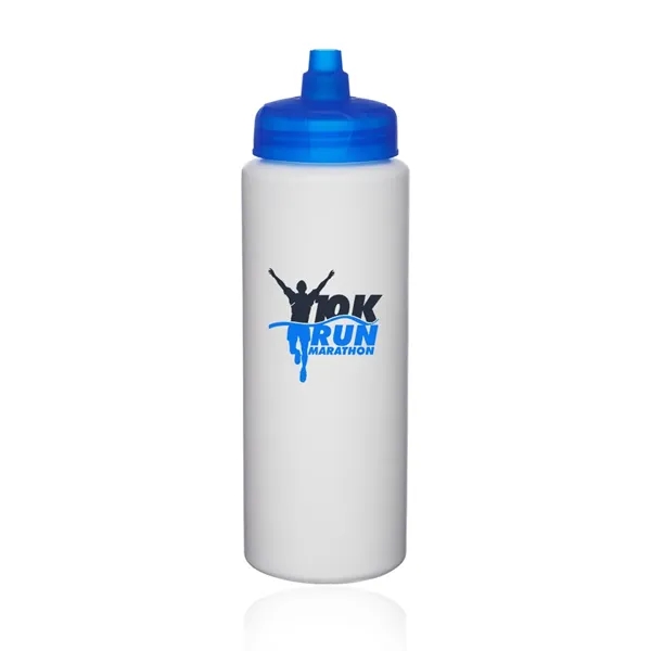 Blue color option for 32 Oz. Hdpe Plastic Water Bottles With Quick Shot Lid