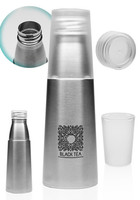 17 Oz Stainless Steel Water Bottle With Cup