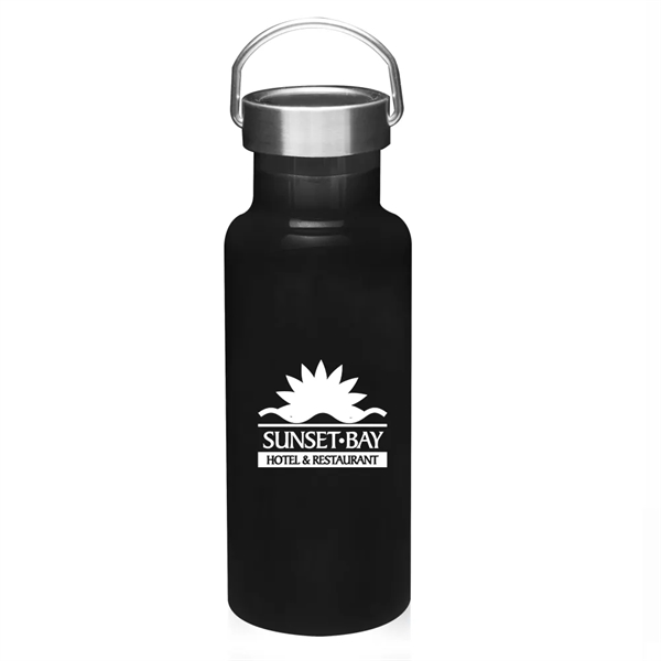 Black color option for 17 Oz. Stainless Steel Canteen Water Bottles