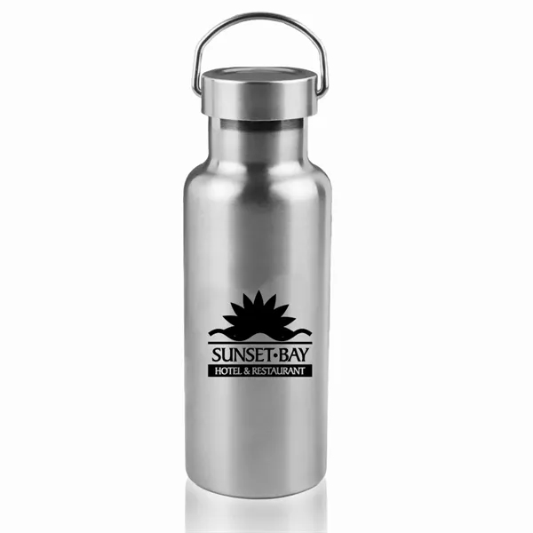 Silver color option for 17 Oz. Stainless Steel Canteen Water Bottles