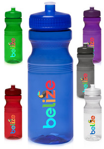 Photo of 24 Oz. Poly Clear Bike Water Bottles