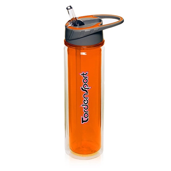 Orange color option for 19 Oz. Sports Water Bottles With Straw