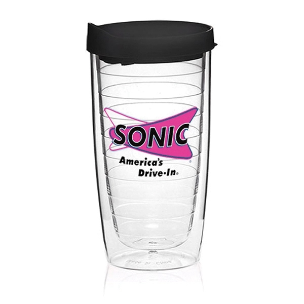 Clear-Black color option for 14 Oz. Double Wall Acrylic Tumblers