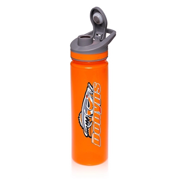 Orange color option for 22 Oz. Plastic Sports Water Bottles With Flip Lid