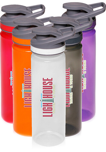 Photo of 22 Oz. Plastic Sports Water Bottles With Flip Lid