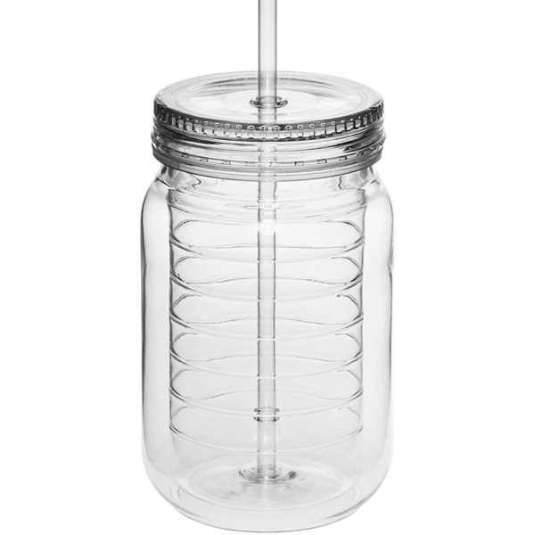 Clear color option for 18 Oz. Double Wall Acrylic Tumblers